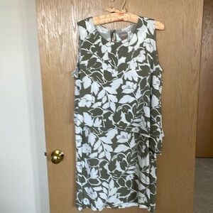 Chico’s tiered sleeveless dress. Chico’s size 2 (12-14.)
